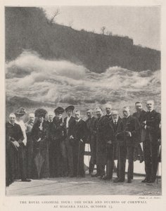 La tournée coloniale royale, le duc et la duchesse de Cornouailles à Niagara Falls, 13 octobre