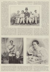 La famille royale de Siam