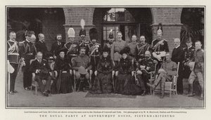 Le groupe royal à la maison du gouvernement, Pietermaritzburg