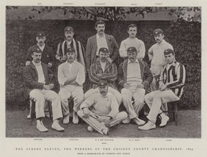 Les Onze du Surrey, les Vainqueurs du Championnat de Cricket du Comté, 1894