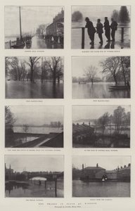 La Tamise en crue à Windsor