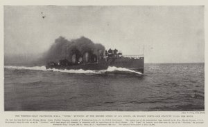 Le destroyer de torpilles HMS Viper, courant à la vitesse record de 35,5 nœuds, soit près de quarante et un miles statutaires par heure - English Photographer