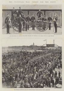 La guerre du Transvaal, troupes pour le front