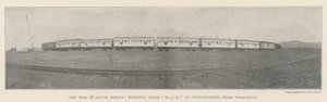 La guerre en Afrique du Sud, Train-hôpital n° 3 H, à Charlestown, près de Volksrust