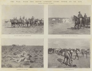 La guerre, avec la cavalerie légère sud-africaine à De Aar