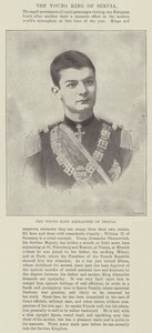 Le jeune roi Alexandre de Serbie
