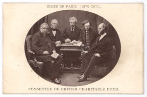 Le comité du British Charitable Fund, aidant les pauvres pendant le siège de Paris (1870-1871) - English Photographer