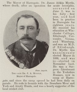 Le défunt Dr J A Myrtle, maire de Harrogate