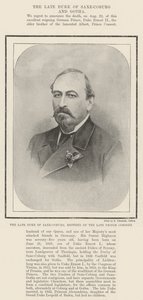 Feu duc de Saxe-Cobourg, frère du feu prince consort