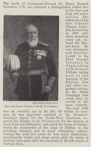 Feu Lieutenant-Général Sir H B Lumsden - English Photographer