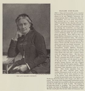 Feu Madame Schumann