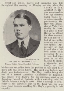 Feu M. Adalbert Hay, ancien consul des États-Unis à Pretoria - English Photographer