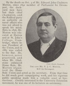Le défunt M. E J C Morton, député de Devonport