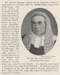 Feu M. Justice Murphy, juge irlandais distingué