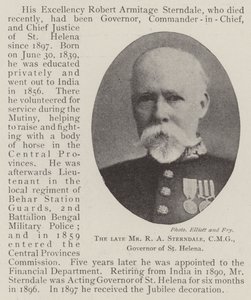 Le défunt M. R A Sterndale, CMG, gouverneur de Sainte-Hélène