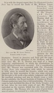 Feu M. W Luson Thomas, fondateur du Graphic