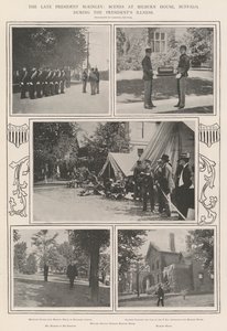 Le défunt Président McKinley, scènes à la maison Milburn, Buffalo, pendant la maladie du Président