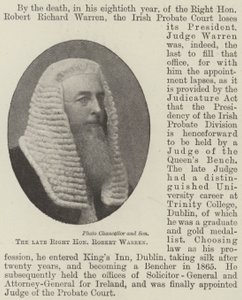Feu le très honorable Robert Warren