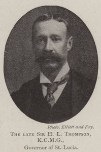 Feu Sir H L Thompson, KCMG, gouverneur de Sainte-Lucie