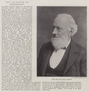 Feu Sir Isaac Pitman - English Photographer