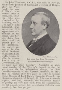 Feu Sir John Woodburn, lieutenant-gouverneur du Bengale