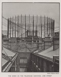 Les fils de la centrale téléphonique, Lime Street - English Photographer