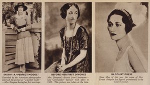 La jeune Mme Simpson, future duchesse de Windsor