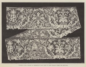 Ornement pour un rochet en dentelle à l