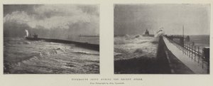Jetée de Tynemouth pendant la récente tempête - English Photographer