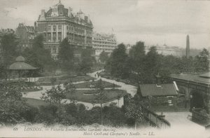 Jardins du Victoria Embankment, montrant l