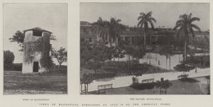 Vues de Manzanillo, bombardé le 18 juillet par la flotte américaine