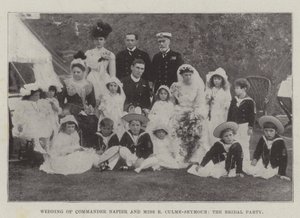 Mariage du commandant Napier et de Mlle E Culme-Seymour, la fête nuptiale - English Photographer