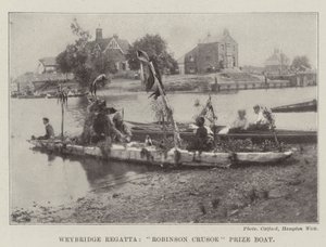 Régate de Weybridge, bateau prix Robinson Crusoe - English Photographer