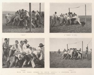 Avec les Scots Guards en Afrique du Sud, un match de football - English Photographer