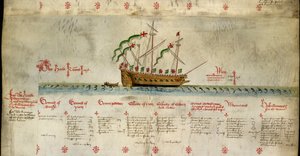 Le Harte, avec des détails de son équipage et de son armement, de 