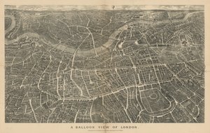 Vue en ballon de Londres (vue du nord)