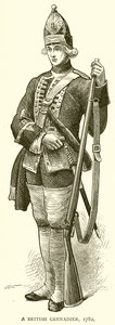Un grenadier britannique, 1782