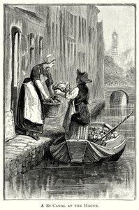 Un by-canal à La Haye (gravure)