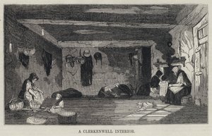 Un Intérieur de Clerkenwell (gravure) - English School