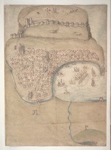 Plan coloré ou vue à vol d