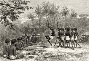 Un Corroboree, vers 1880, de 