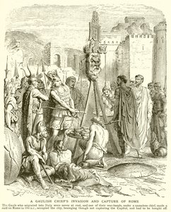 Invasion et capture de Rome par un chef gaulois - English School