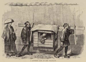 Une dame japonaise dans son palanquin