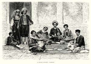 Un concert juif : Tlemcen (gravure)