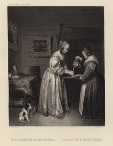 Une Dame en Robe de Satin - English School