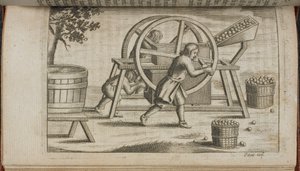 Une machine pour presser les fruits, illustration de 