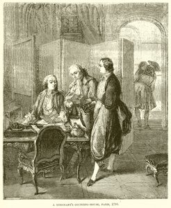 Un comptoir de marchand, Paris, 1790