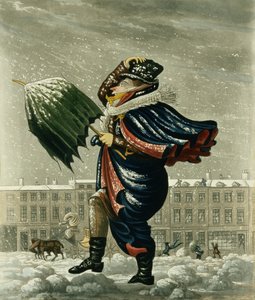 Joyeux Noël et bonne année à Londres, gravé par G. Hunt, 1827