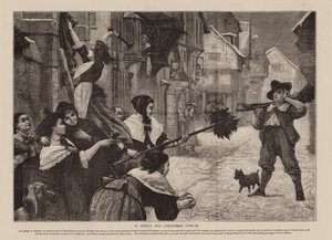 Un joyeux vieux Noël personnalisé (gravure) - English School