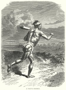 Un facteur autochtone (gravure) - English School